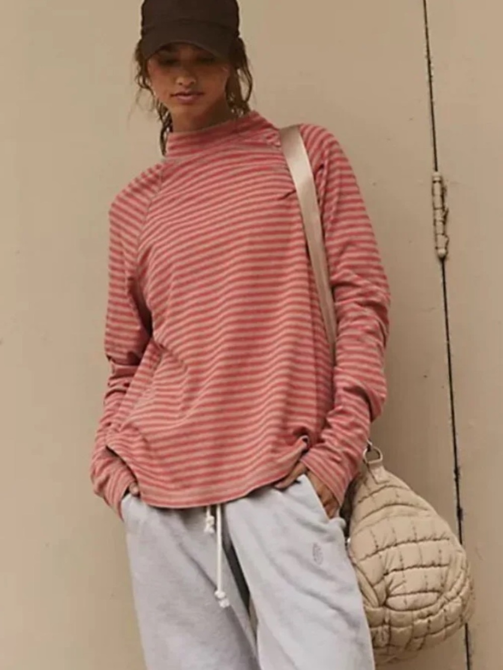 FIRM PRICE NWT FP MOVEMENT BY FREE PEOPLE RESTORATION YARN DYE STRIPE LAYER